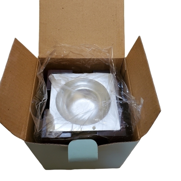 New Partylite P8036 Timeless Texture Aroma Melts Warmer wood & metal - Picture 5 of 10